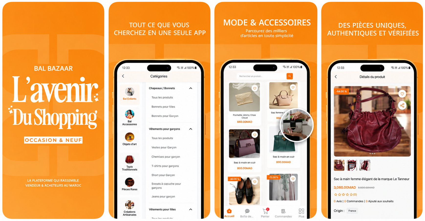 Bal Bazaar interface presentation