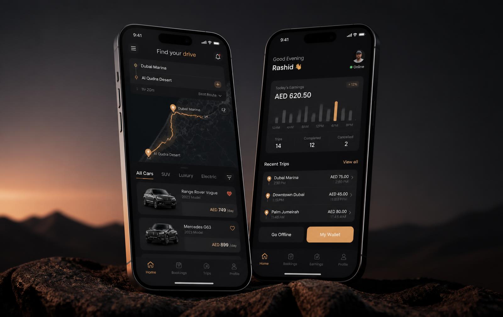 Drively interface presentation