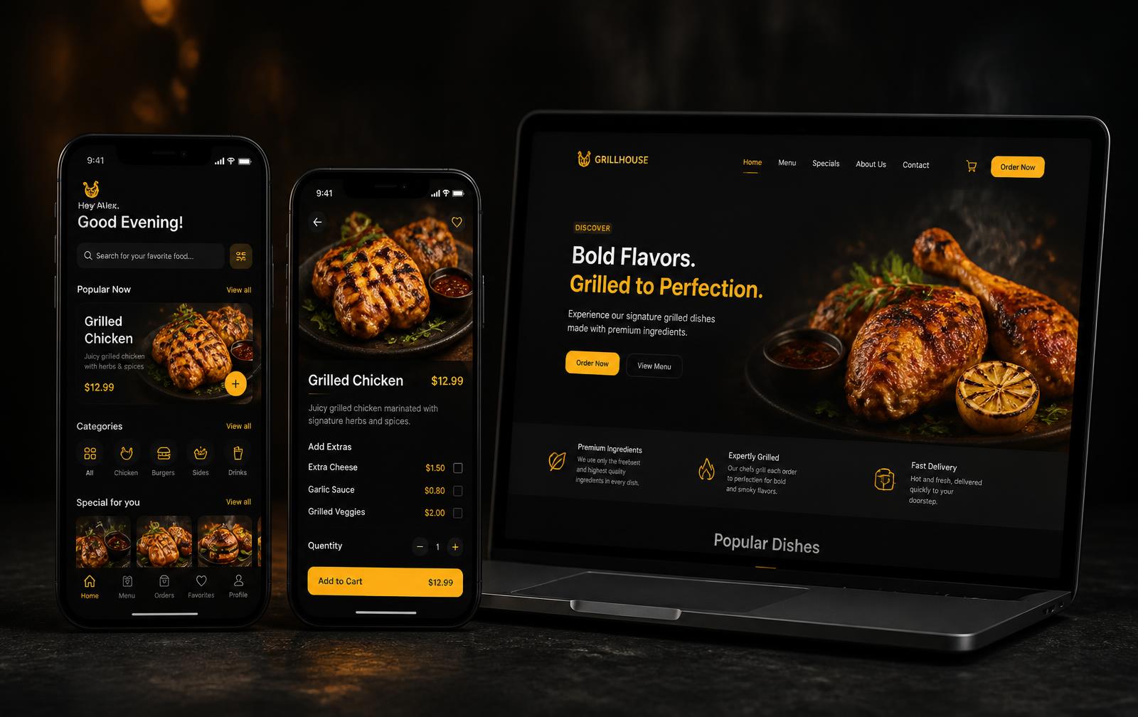 Yellow Chicken interface presentation